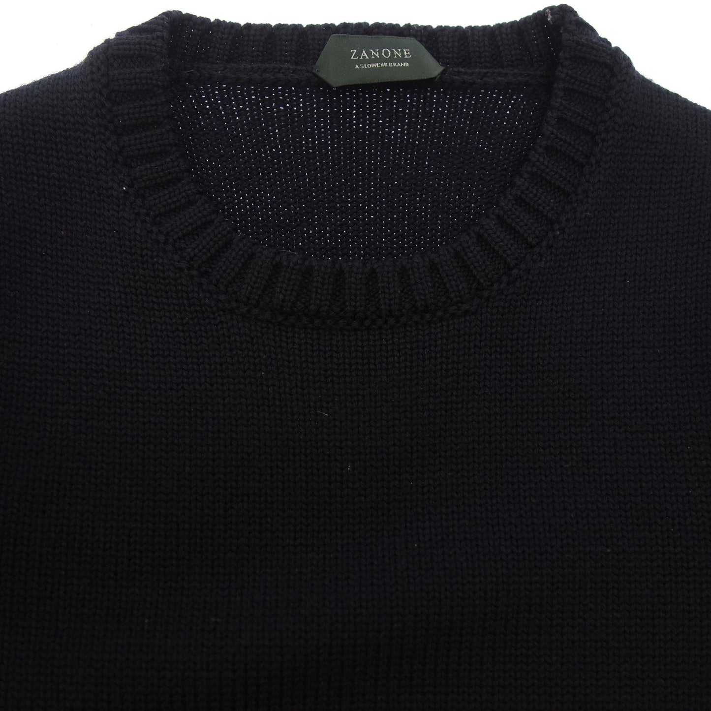 Good condition◆ZANONE wool knit size 46 men's black ZANONE [AFB11] 