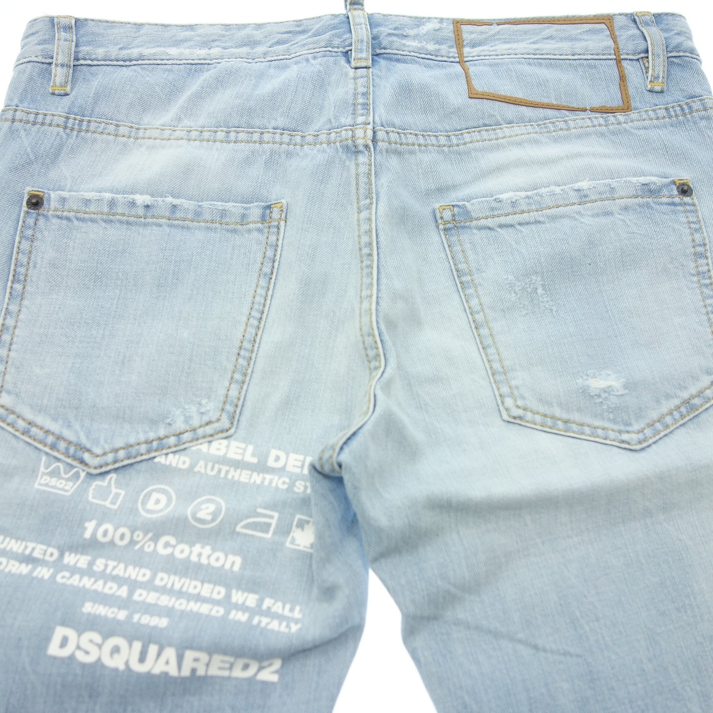 Good Condition◆D Squared Denim Pants S72LB0495 Size 38 Women's Light Blue DSQUARED2 [AFB26] 