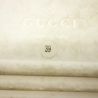 状况良好 ◆ Gucci Boa 拖鞋 GG Interlocking 646225 女式米色 39 码 GUCCI [AFC51] 
