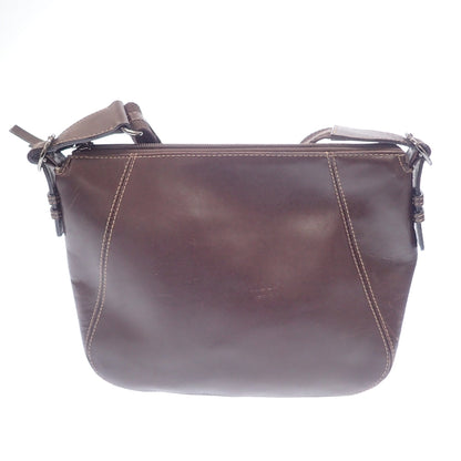 Used ◆HAMANO one shoulder bag leather brown HAMANO [AFE11] 