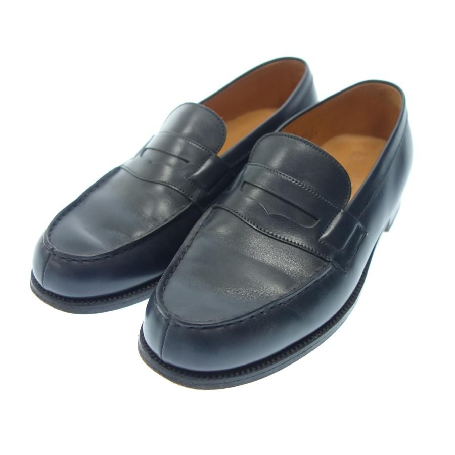 Good condition◆JM Weston coin loafers 180 navy men's 4.5E JMWESTON [LA] 