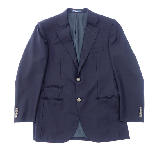 Polo Ralph Lauren 定制夹克 3B 单羊毛西装外套 男式海军蓝 POLO RALPH LAUREN [AFB18] [二手] 