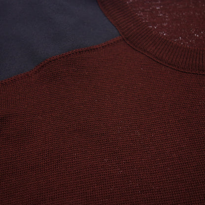 Good condition ◆ Gucci knit sweater wool switching GG embroidery 387720 Men's red size M GUCCI [AFB29] 