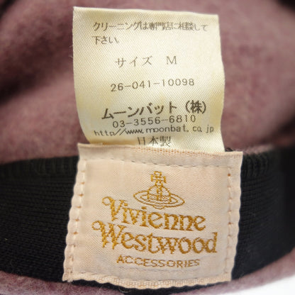 中古◆ヴィヴィアンウエストウッド ベレー帽 ウール ピンク系 サイズM Vivienne Westwood【AFI20】