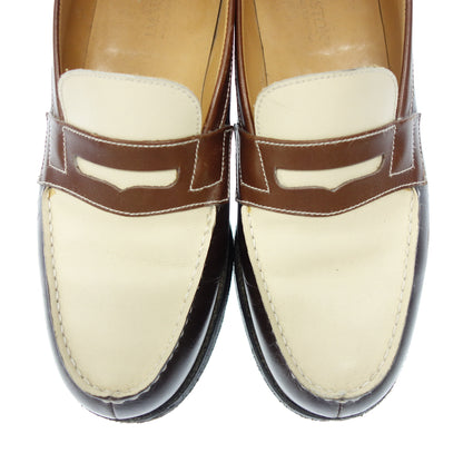 Used ◆JM Weston Signature Loafer 180 Bicolor Men's Brown x White 4D JMWESTON [AFD5] 