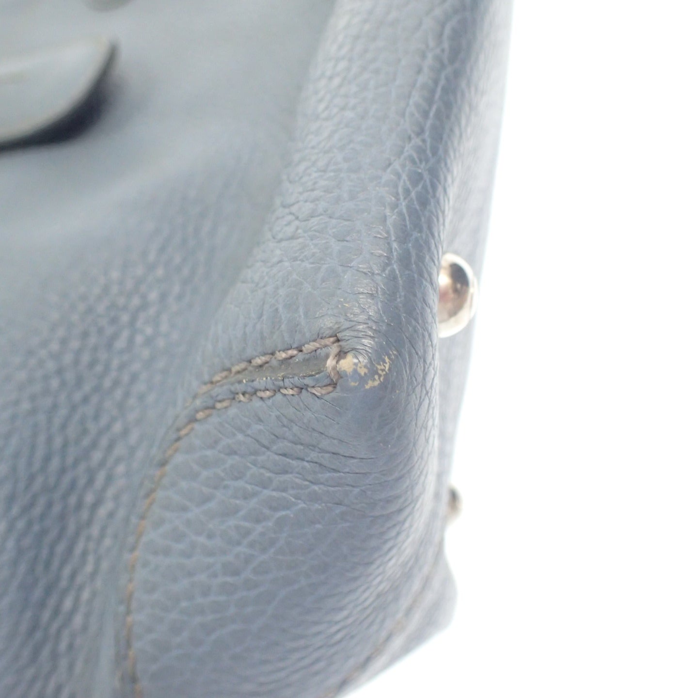 Used ◆Tod's Tote Bag Leather Sky Blue TOD'S [AFE10] 