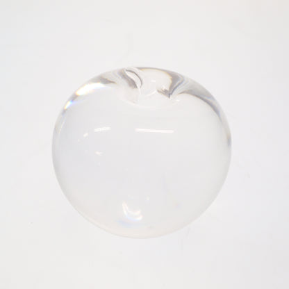 Good Condition◆Tiffany Paperweight Object Crystal Apple Clear Tiffany&amp;Co. [AFB55] 