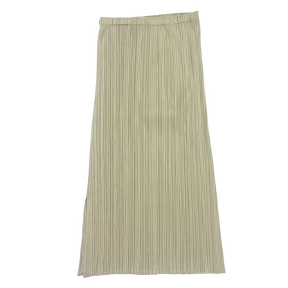 Very good condition ◆ Pleats Please Long Skirt Women's Khaki Size 2 PP31-JG505 PLEATS PLEASE [AFB29] 