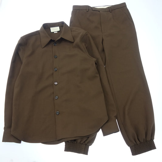 Gucci Setup Shirt Jacket 579444 Men's Brown 42 GUCCI [AFB20] [Used] 