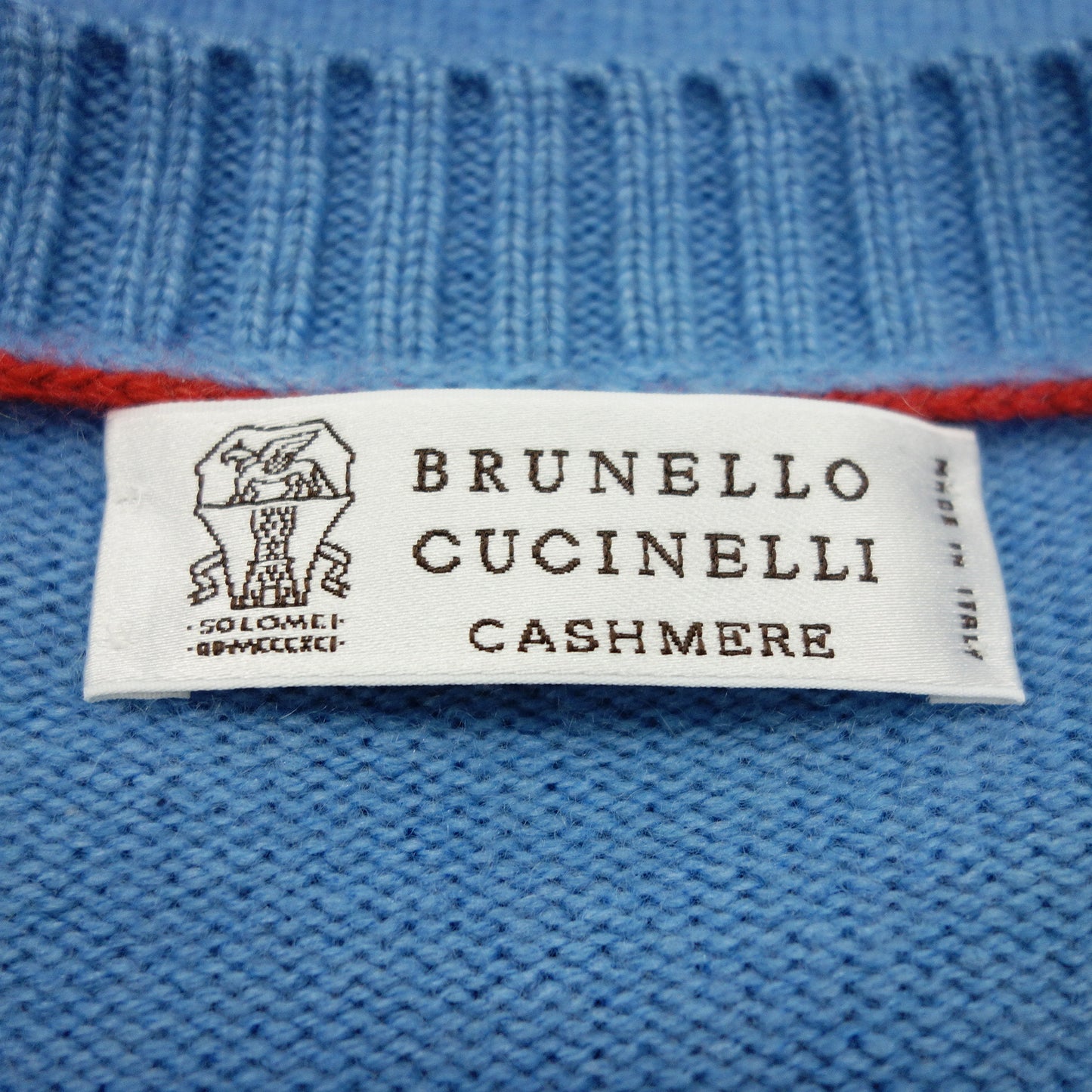 Brunello Cucinelli knit sweater wool cashmere blend men's blue 46 BRUNELLO CUCINELLI [AFB2] [Used] 