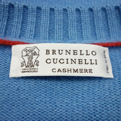 ブルネロクチネリ ニットセーター ウール カシミヤ混 メンズ ブルー 46 BRUNELLO CUCINELLI【AFB2】【中古】