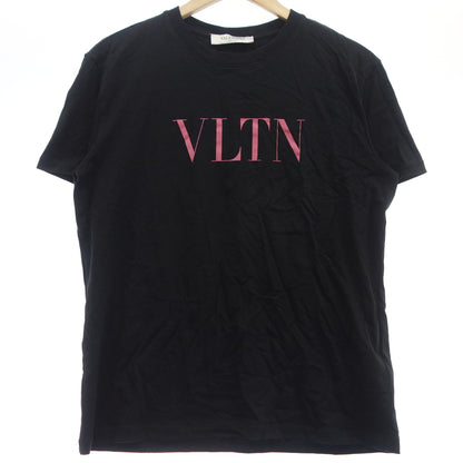 Valentino VLTN Logo T-shirt Cut and Sew 2019 Women's Black XS VALENTINO [AFB4] [Used] 