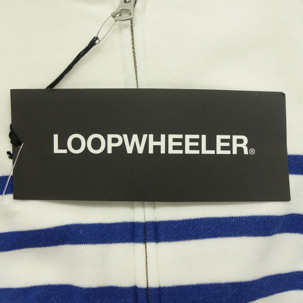 喜欢新的◆LOOPWHEELER LOWERCASE 合作船起风雪大衣边缘棉男式尺寸 M 白色蓝色 LOOPWHEELER [AFB4] 