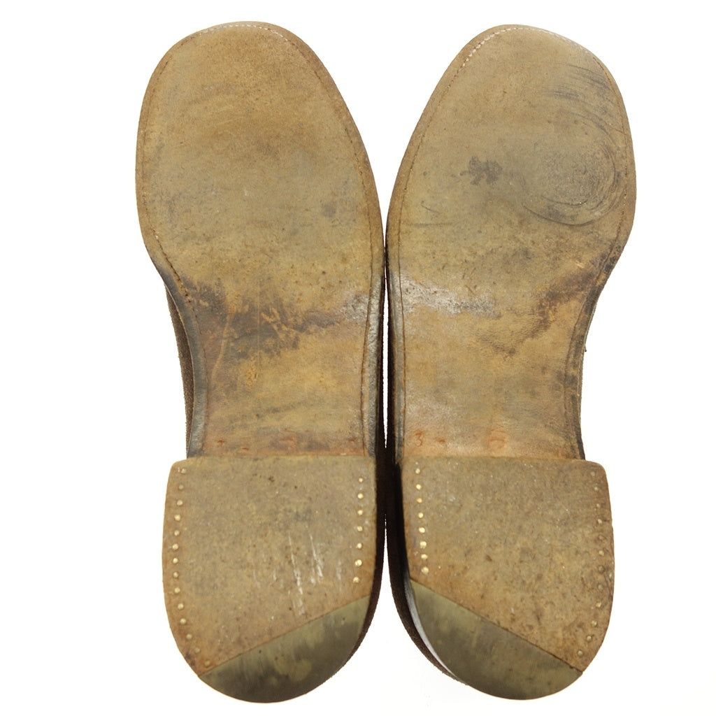 二手 ◆JM Weston 皮鞋 签名乐福鞋 180 麂皮女式 棕色 尺寸 3.5C JMWESTON [AFC34] 