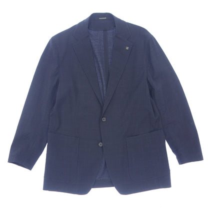 Used ◆TAGLIATORE 2B Light Jacket Wool Men's Size 48 Navy TAGLIATORE [AFB29] 