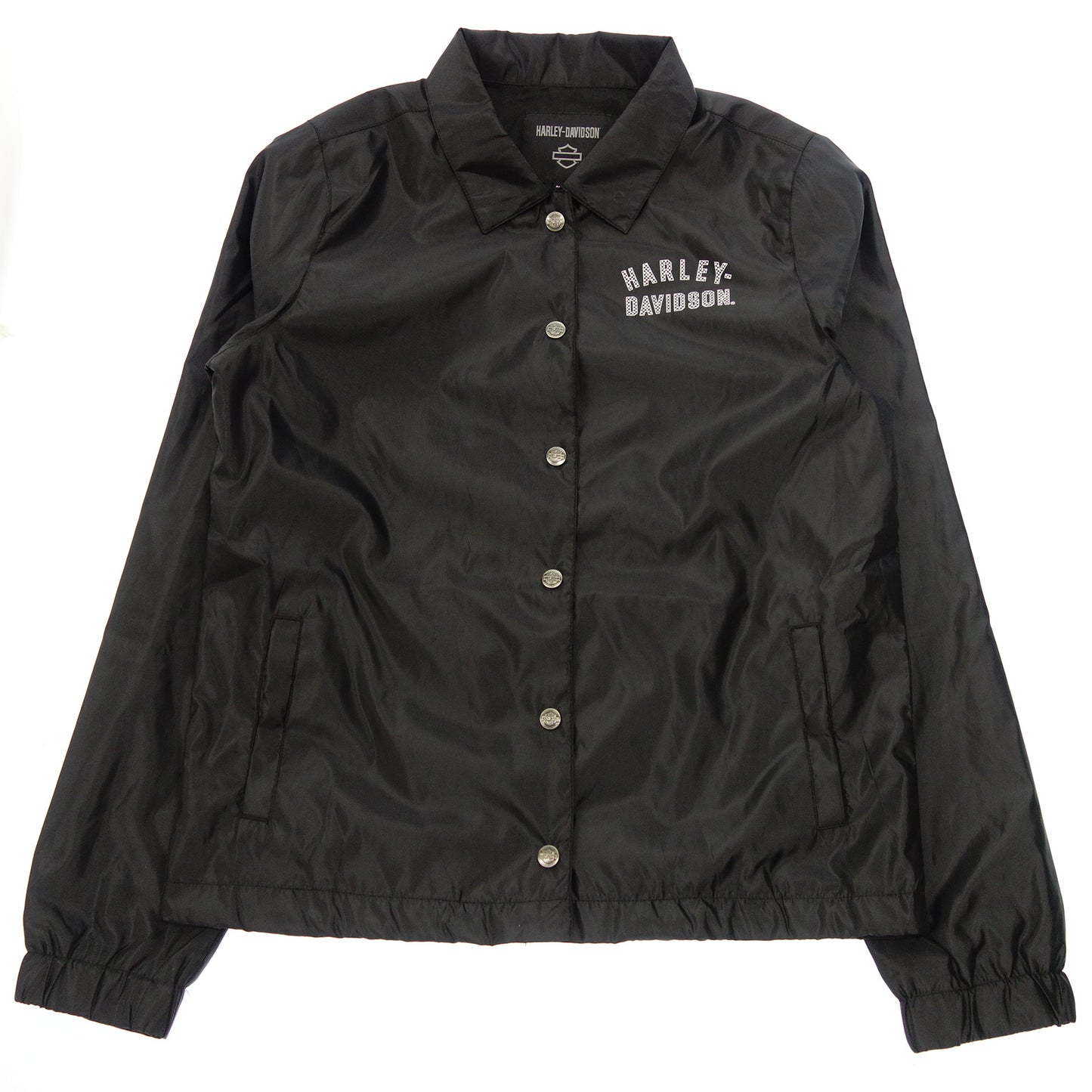 Unused◆Harley Davidson Coach Jacket Nylon Black Size S 97432-22VW Men's HARELY DAVIDSON [AFB4] 