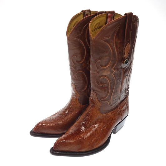 Used ◆ Los Altos Exotic Leather Western Boots USA8.5 Brown LOS ALTOS BOOTS [AFC9] 