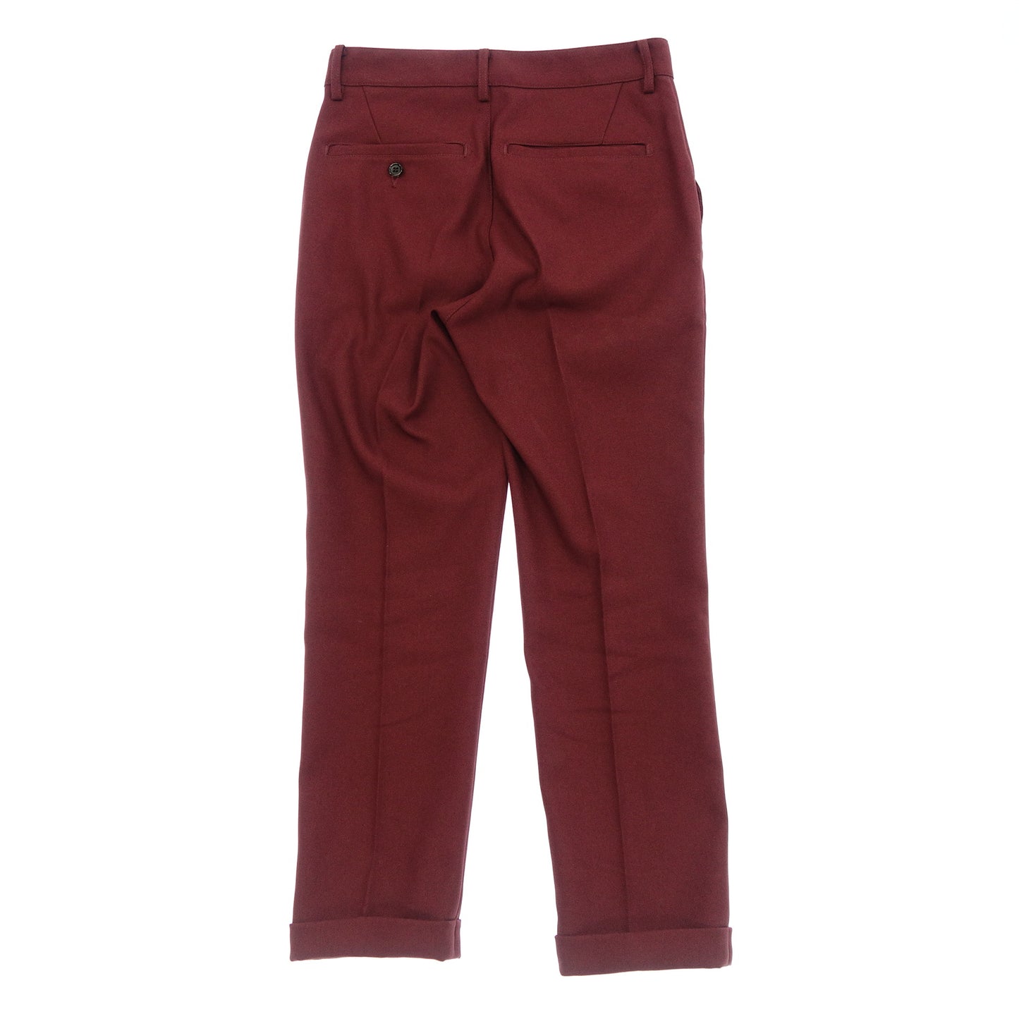 Good condition ◆ Mr. Olive Pants Trousers Polyester Twill Fabric Men's Wine Red Size XS Mr. OLIVE [AFB24] 