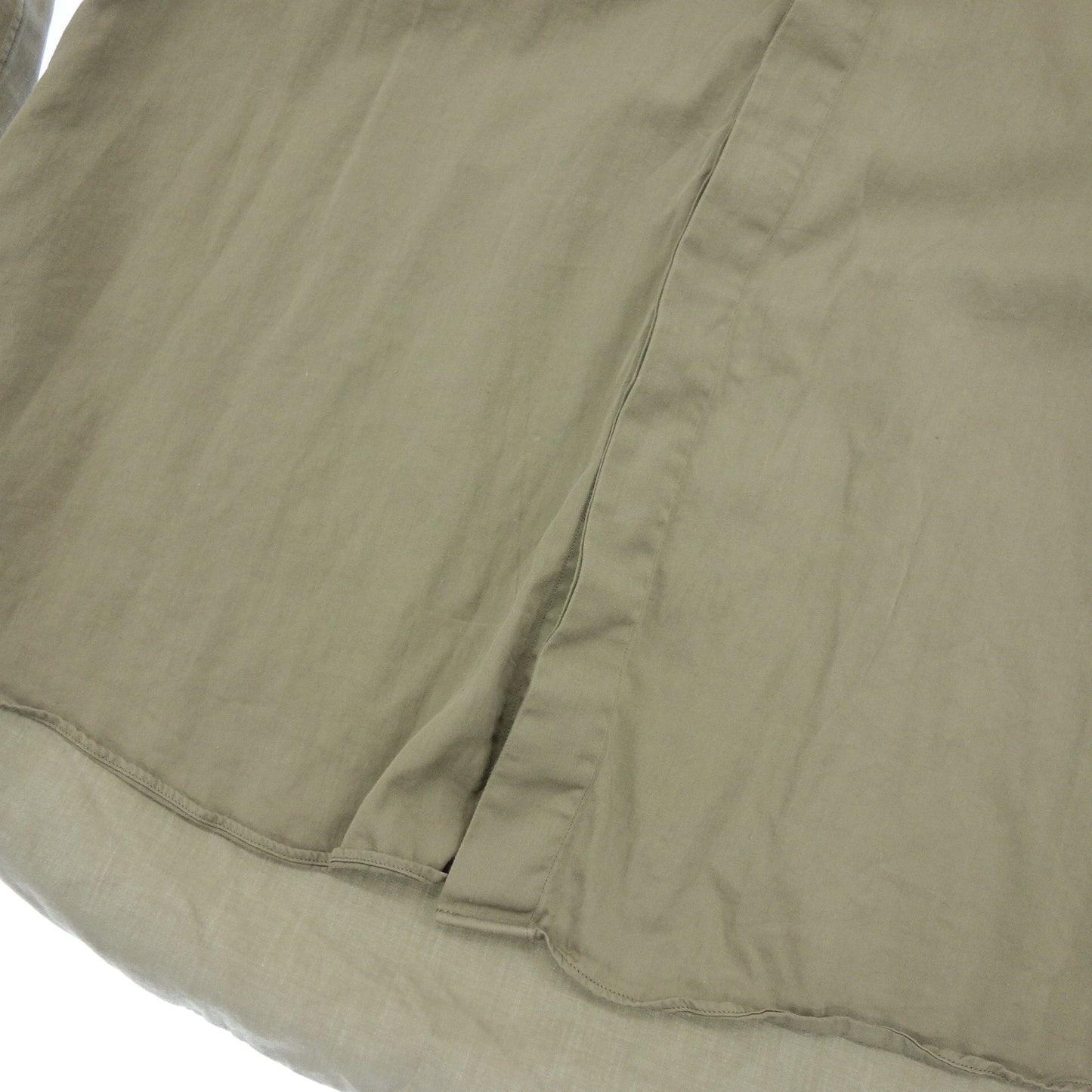 Good condition◆Shinya shirt cotton men's size 3 green SHINYA [AFB6] 