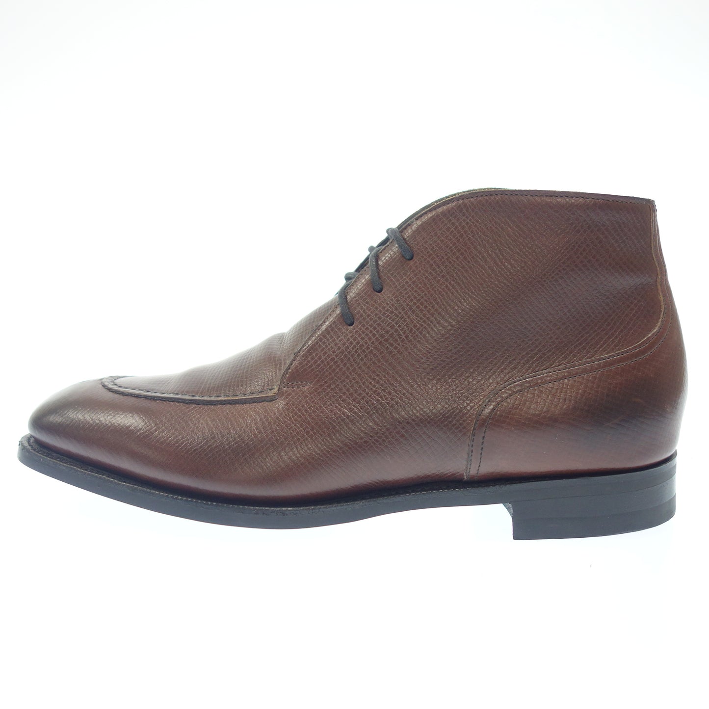 Very good condition ◆ Edward Green Leather Shoes Chukka Boots HALIFAX Utah Calf Burgundy UK8.5E 606 Last EDWARD GREEN 