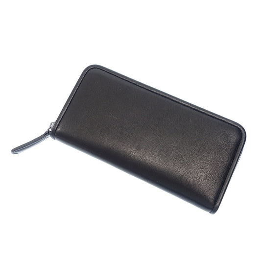 Like new◆Alt Leather Round Zip Long Wallet Black Alt81 [AFI11] 