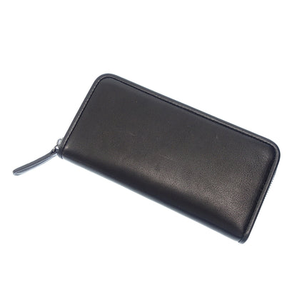 Like new◆Alt Leather Round Zip Long Wallet Black Alt81 [AFI9] 