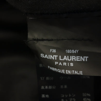 状况良好◆Saint Laurent Paris 泰迪夹克 376283 YYD80 女式 36 码黑色 SAINT LAURENT PARIS [AFB41] 