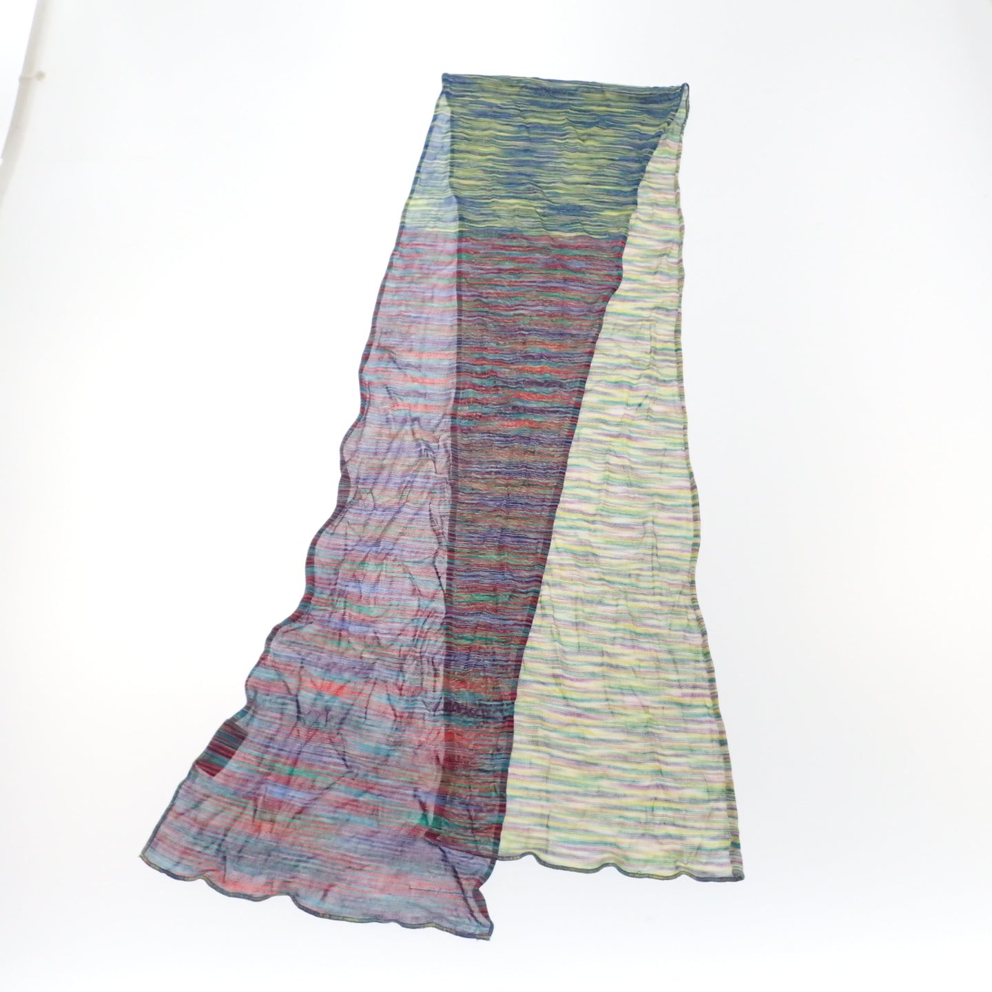 Good condition ◆ Missoni striped pattern stole muffler MISSONI [AFI3] 