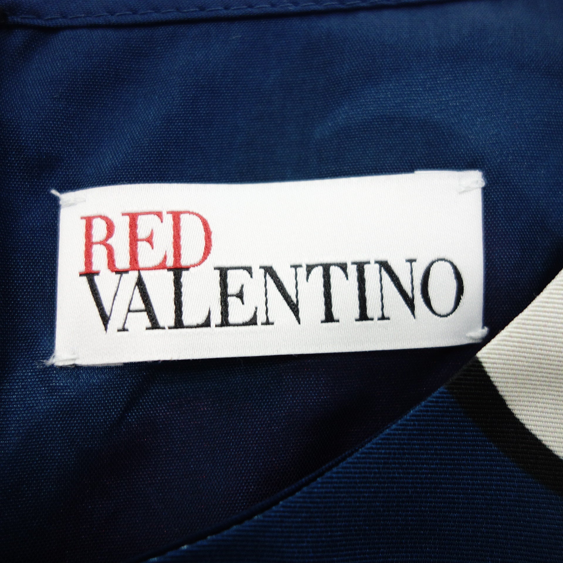 美品◆レッドヴァレンティノ 花柄 ワンピース レディース ブルー 38 RED VALENTINO【AFB3】