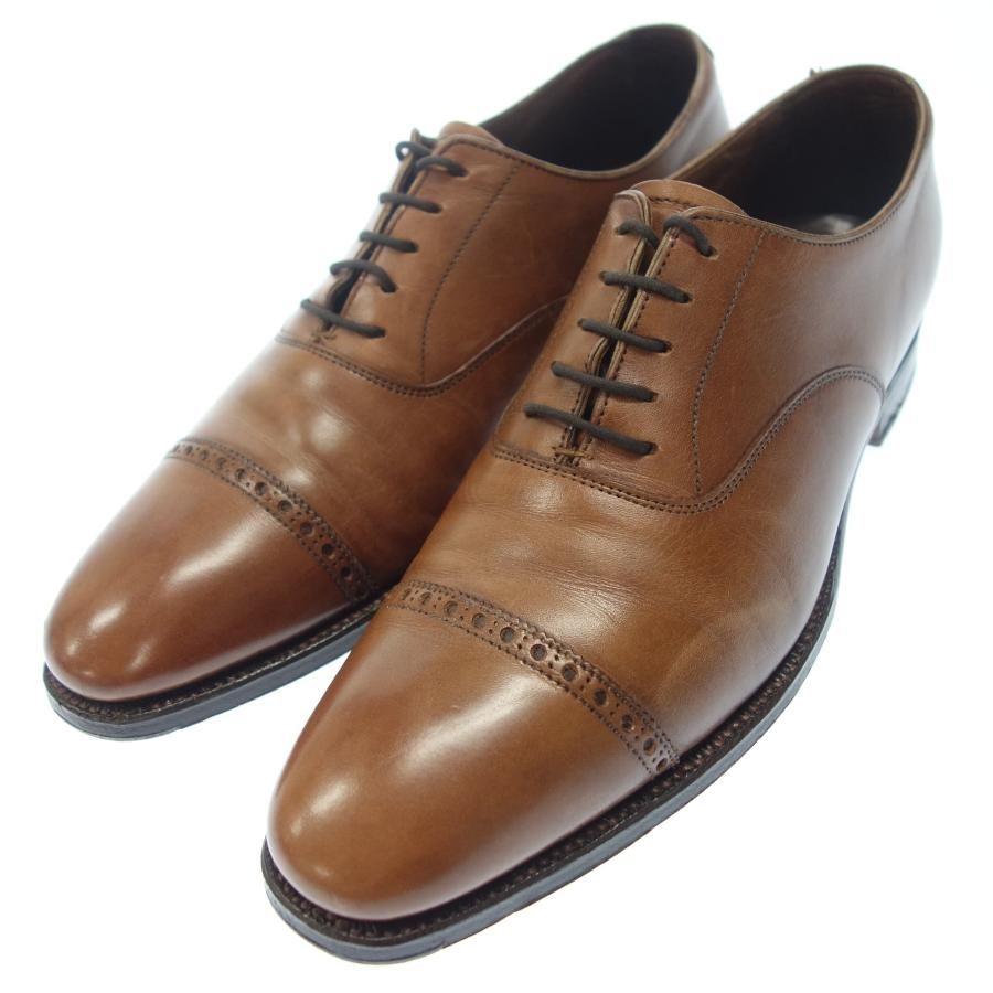 状况良好◆Crockett &amp; Jones 皮鞋 Belgrave 打孔盖头男式 6D 棕色 Crockett &amp; Jones [LA] 