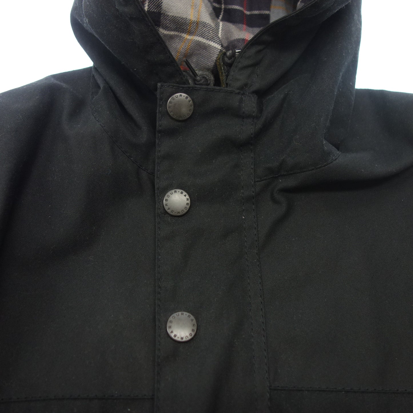 Good condition ◆ Barbour Oiled Jacket Hoodie Men's Black 38 Barbour [AFA22] 