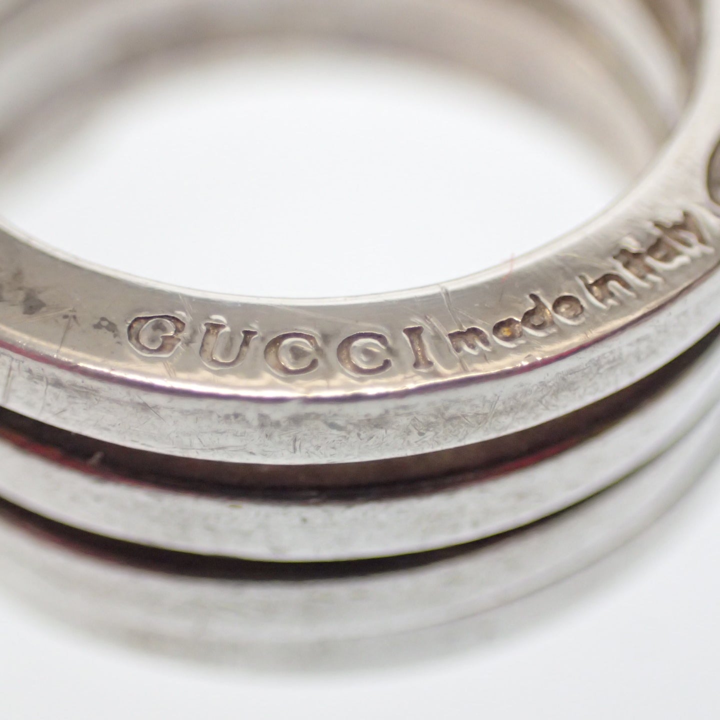 GUCCI ビンテージ SV925 4連 シルバーリング 13号 グッチ 4連 シルバーリング | 新品仕上げ - レディース 渋谷古着