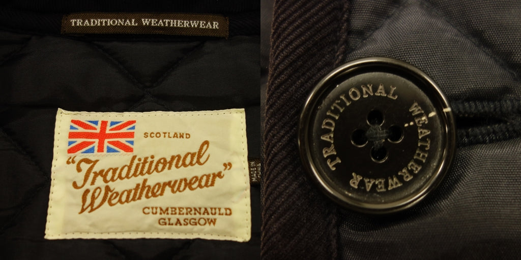 中古◆トラディショナル ウェザーウェア アウター キルティングジャケット メンズ サイズ40 ブラック系 Traditional Weatherwear【AFA18】