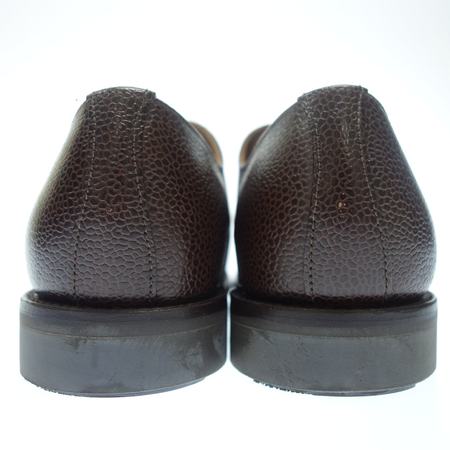 未使用 ◆Sanders 皮鞋平趾 1806WG 粒面皮革男式 UK8.5 棕色带盒子 SANDERS [AFC10] 