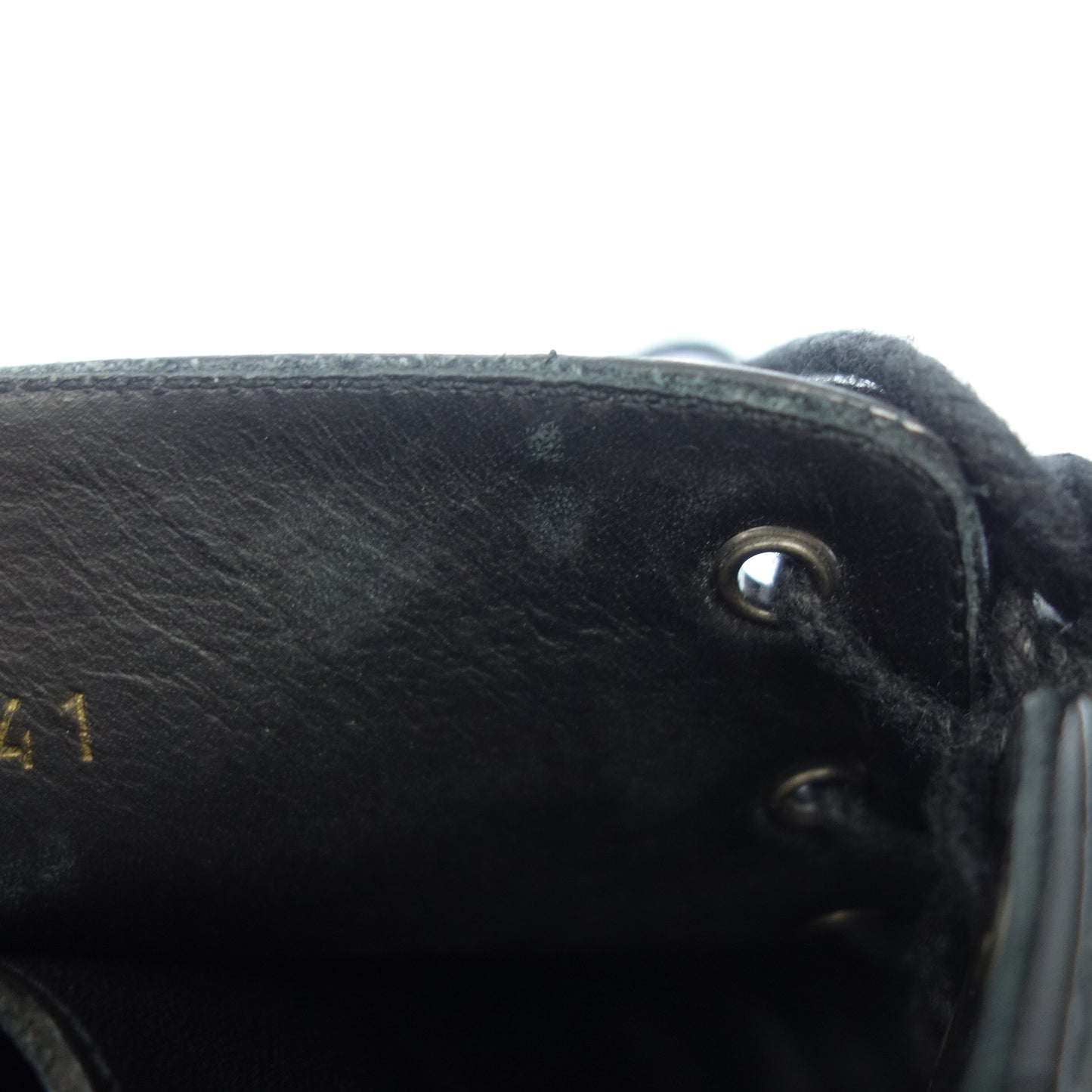 バレンシアガ レザーブーツ スクエアトゥ 579684 メンズ ブラック 41 BALENCIAGA【AFD9】【中古】