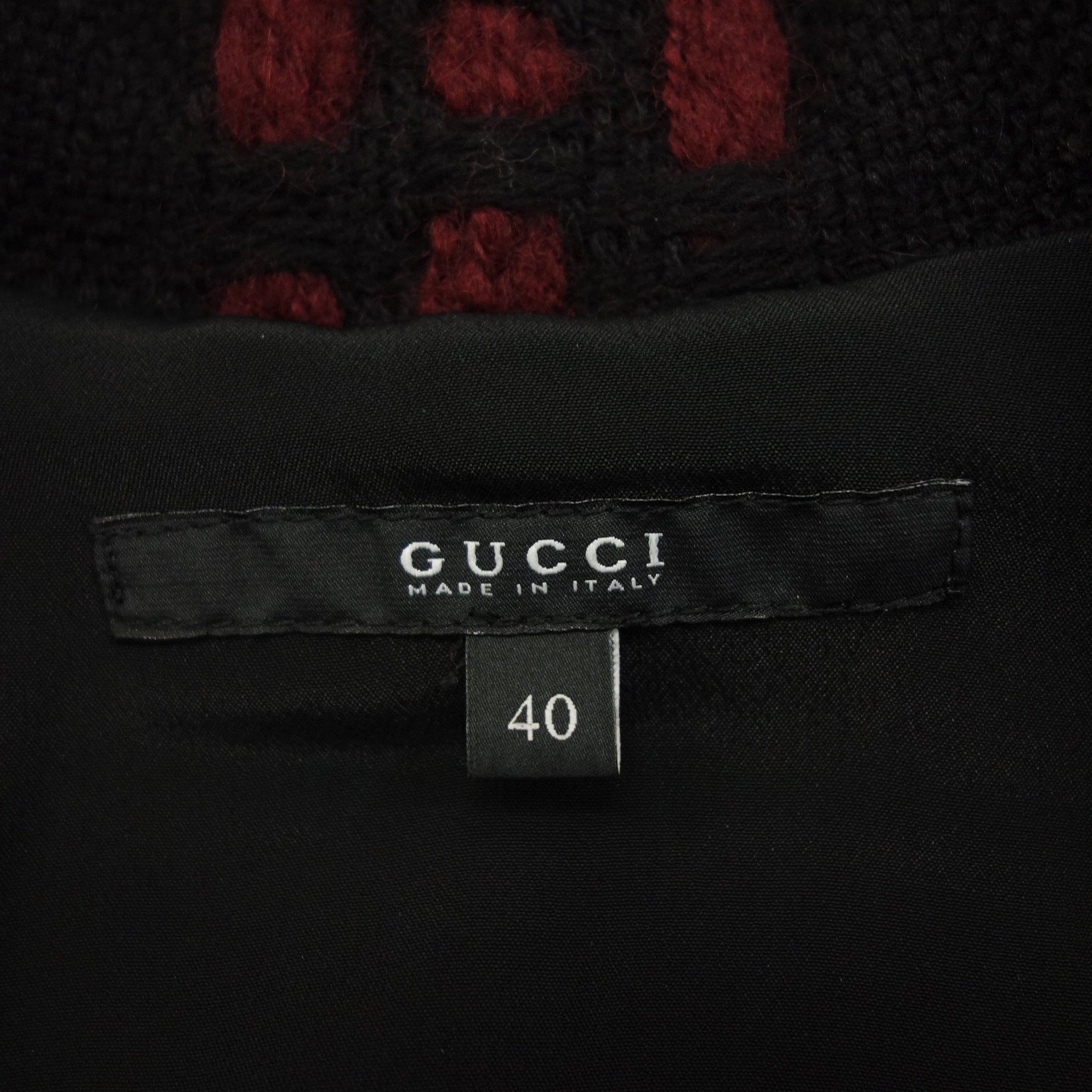 GUCCI ワンピース 金ボタン ブラック-