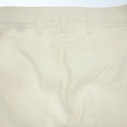 二手 ◆路易威登机车裤 拉链银色五金配件 女式 白色 36 码 LOUIS VUITTON [AFB45] 