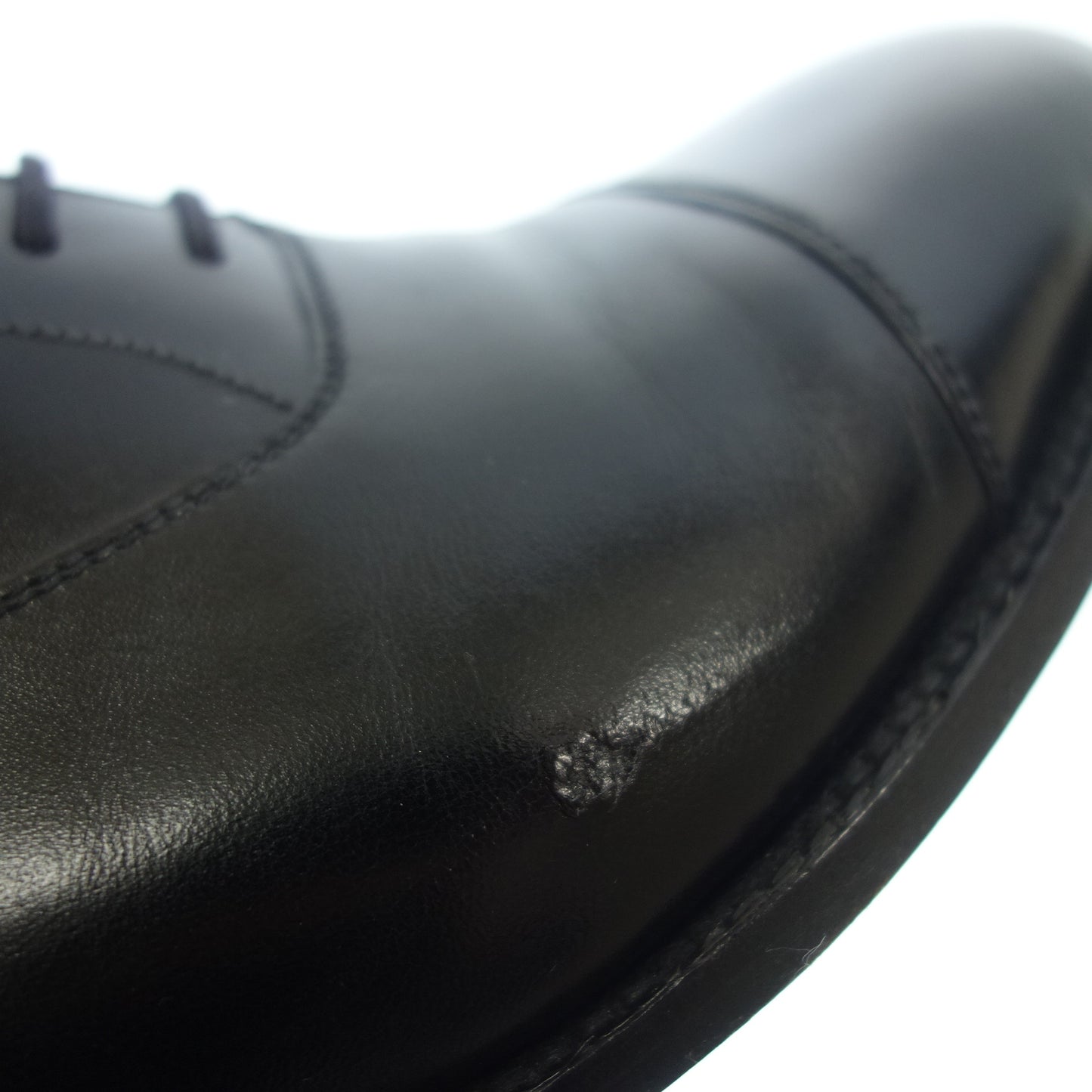 Good condition ◆ JM Weston leather shoes straight tip 300 men's black 5.5E JMWESTON [LA] 