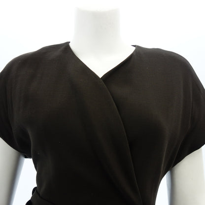 Gucci Dress with Belt Women's Brown 36 GUCCI [AFB29] [Used] 