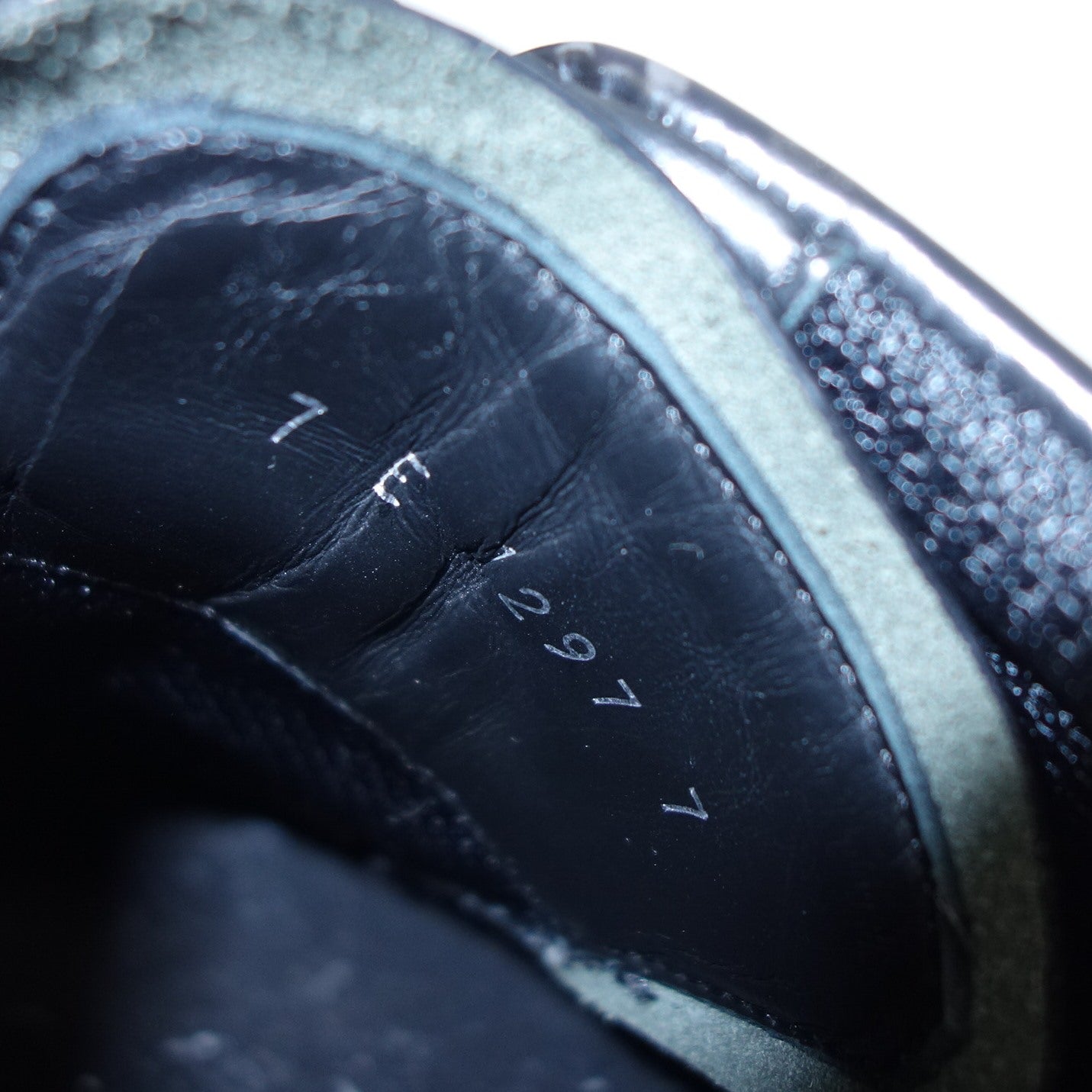 芬迪 皮革运动鞋 Zucca 1297 男式 7E 黑色 FENDI [AFC17] [二手] 
