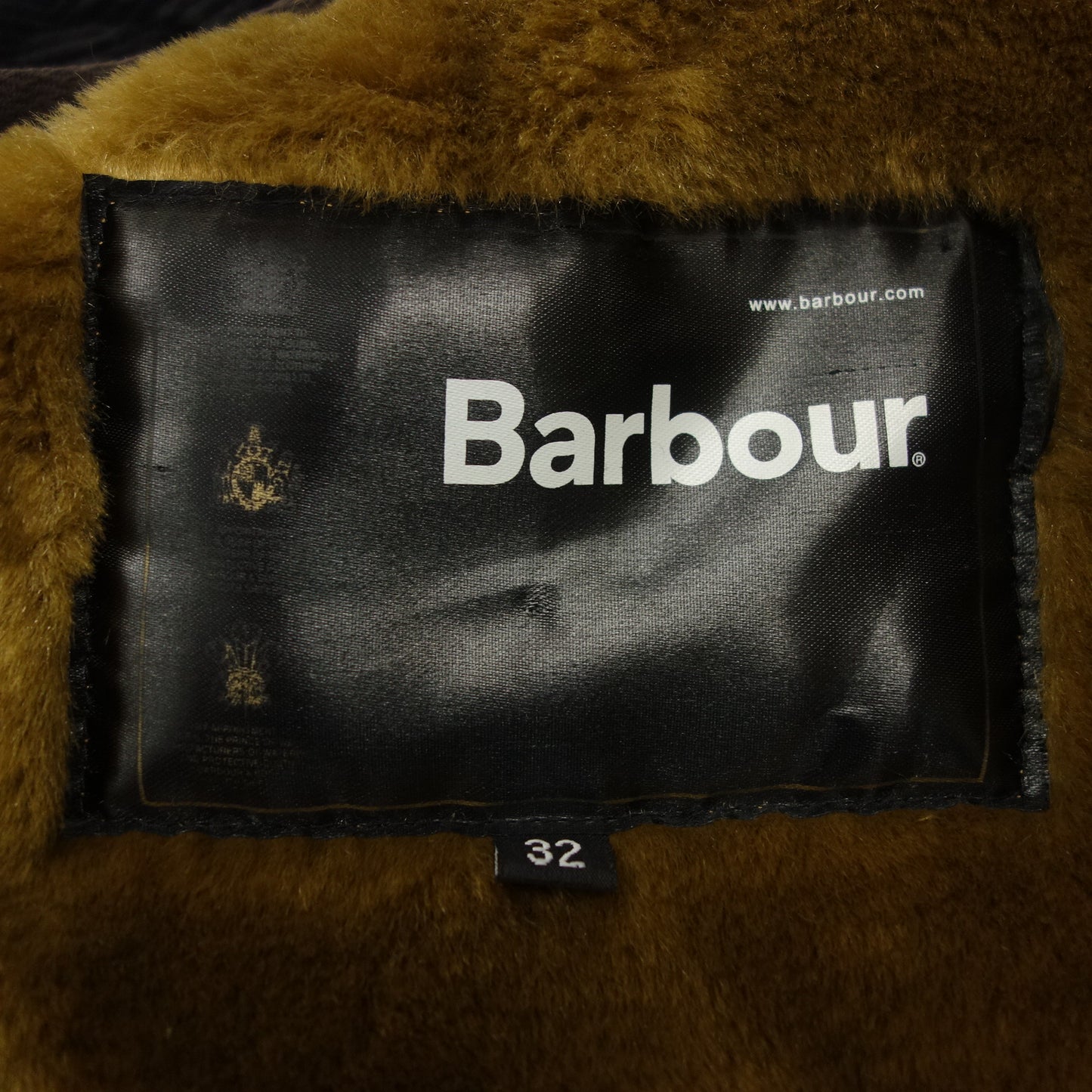 像全新一样 ◆ Barbour 涂油夹克 Bidale SL 带内衬 尺寸 32 男式黑色 Barbour [AFA22] 