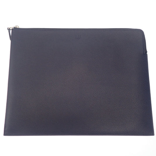 Dunhill clutch bag grained leather navy dunhill [AFE2] [Used] 