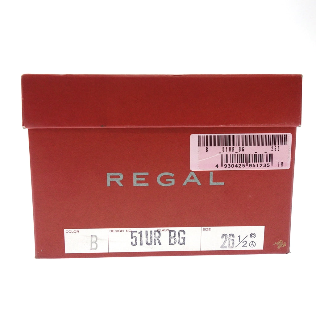 状况非常好 ◆ Regal 蒂罗尔鞋 皮革 51UR 男式 26.5 黑色 REGAL [LA] 