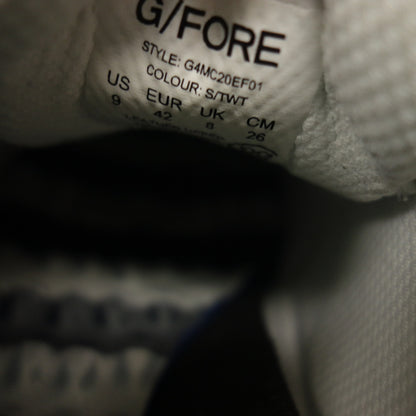 像全新一样 ◆G-Fore 高尔夫球鞋 G4MC20EF01 粒面皮革男士白色 尺寸 26 厘米 G/FORE [AFD14] 