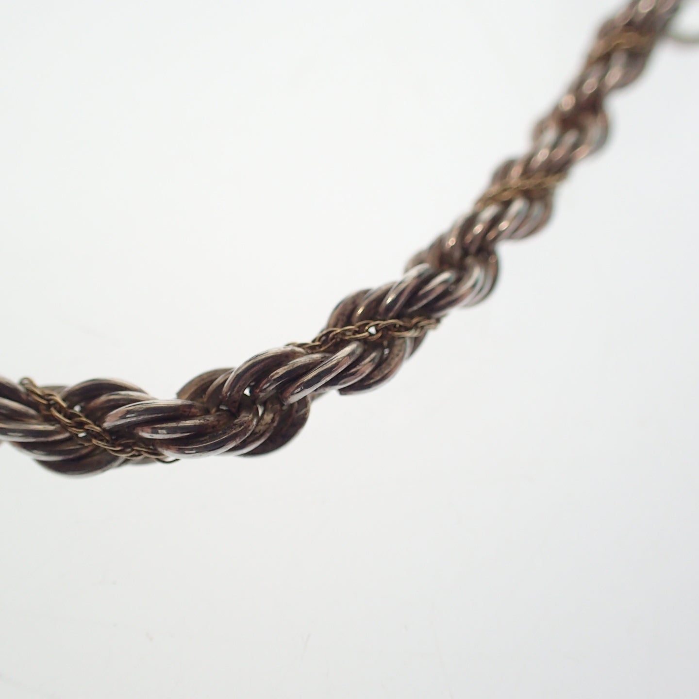 Beautiful item◆Tiffany necklace screw chain 925×750 silver gold with box Tiffany&amp;Co. [LA] 