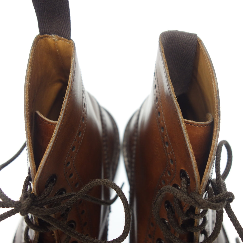 Good condition ◆ Tricker's Leather Shoes Country Boots M5634 Stowe Men's Brown Size UK6.5 Tricker's STOW [LA] 