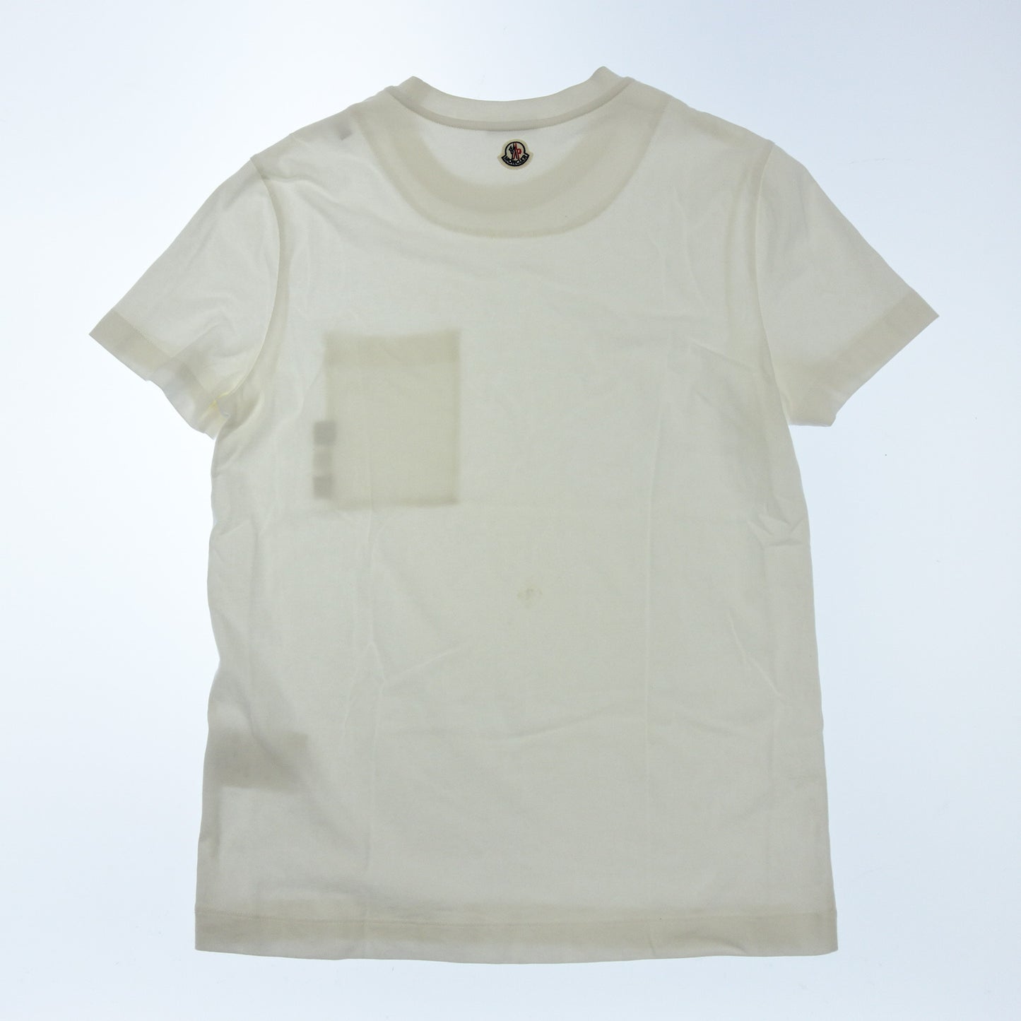 Very good condition◆Moncler T-shirt with pocket cotton 2019 men's size M white MONCLER MAGLIA [AFB3] 