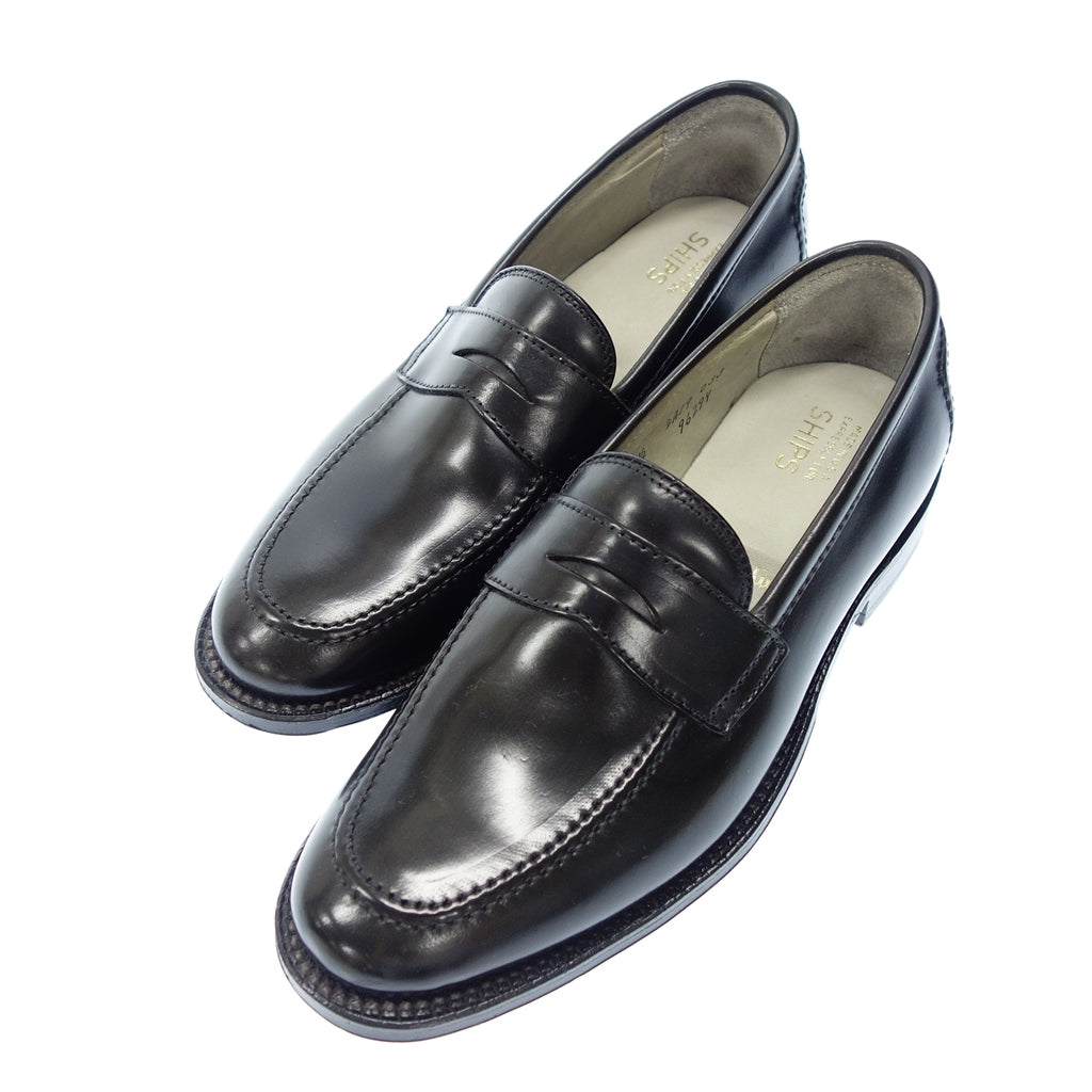 Like new◆Alden Ships Leather Shoes Loafers 9629Y Cordovan Men's Black US7.5D Alden SHIPS [LA] 