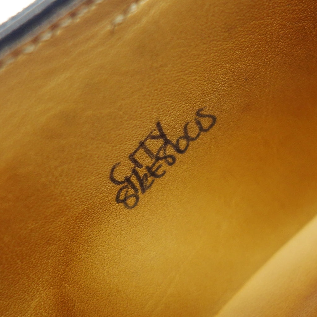 二手 ◆John Lobb 皮鞋 Straight Tip City 8695 Last 男式 8.5E 黑色 JOHN LOBB CITY [LA] 