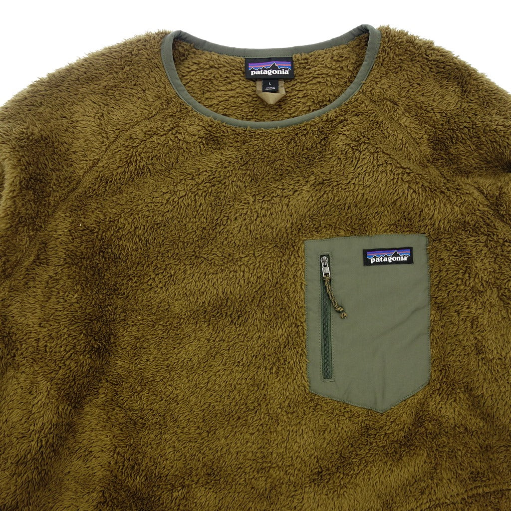 Very good condition ◆ Patagonia Fleece Pullover Crew Neck Los Gatos Men's Olive Size L Patagonia Los Gatos Fleece Crew [AFB3] 